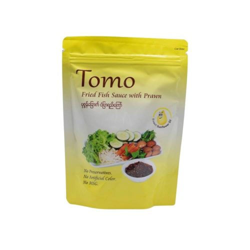 Tomo Fried Fish Sauce with Shrimp ပုဇွန်ခြောက် ငံပြာရည်ကြော်